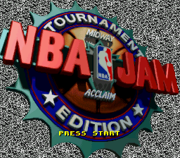 NBA Jam - Tournament Edition (Japan) Title Screen